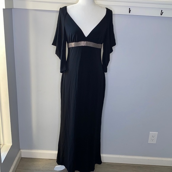 Kay Unger Cold Shoulder Maxi Dress - Picture 1 of 11